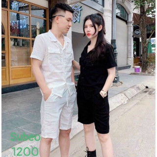 Bộ Đũi Hot Nam nữ - Áo Đũi Cộc Quần Đũi Ngắn ,Chất liệu mát mẻ mặc đi biển