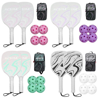 Bộ Vợt Pickleball 2 Vợt tặng kèm Quả Bóng Pickleball Kèm Túi Đựng Dành Cho Nam Và Nữ