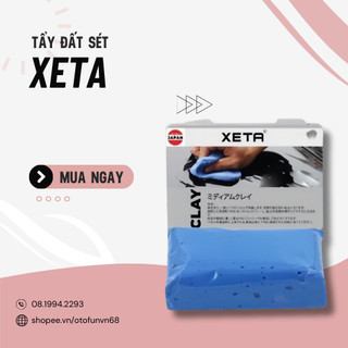 Tẩy đất sét siêu dẻo Xeta dành cho ô tô không gây trầy xước, giúp kính vỏ sơn xe sạch sáng bóng