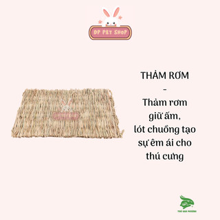 Thảm rơm giữ ấm tốt cho thú cưng
