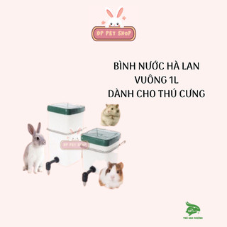 Bình nước vuông 1 lít Hà Lan cho thỏ