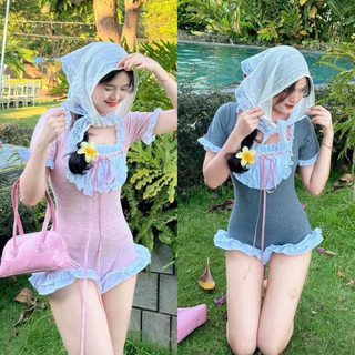 SET BIKINI BODYSUIT KÈM KHĂN QUẤN ĐẦU (KÈM VIDEO HÌNH THẬT)