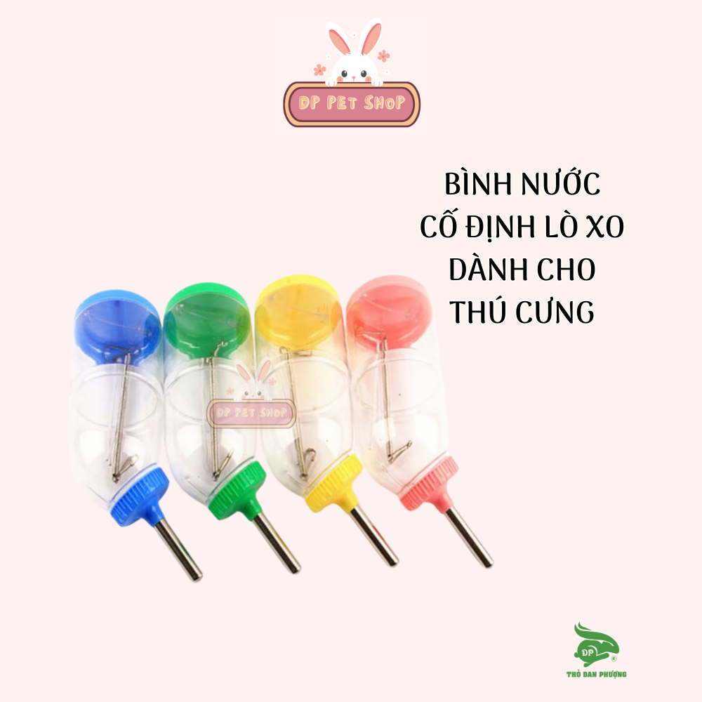 Bình bi 500ml dành cho thỏ có lò xo