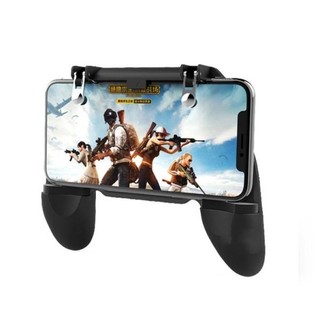 Tay cầm chơi game W10 có nút bắn cho điện thoại chơi pubg, ros, free fire controlle