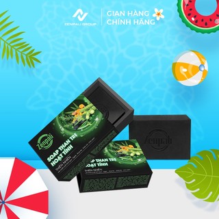 Combo 2 SOAP THAN HOẠT TÍNH ZENPALI giúp làm sạch da , loại bỏ mùi hôi khó chịu