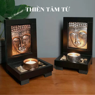 Hộp nến diện phật bình an mặt PHẬT THÍCH CA MÂU NI,decor trang trí nhà cửa,phong thủy tiểu cảnh