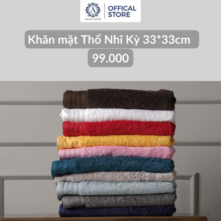 Khăn mặt cotton Thổ Nhĩ Kỳ 33x33cm