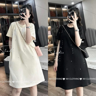 Váy xuông thiết kế [ shop chỉ bán loại 1 ] mềm mại cottong đính đá