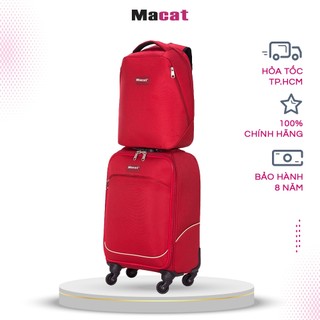 Bộ vali kèm ba lô macat ac19t xách tay - 19inch