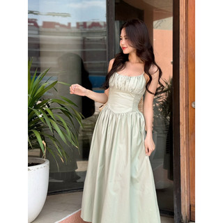 [RÁCH STORE] Đầm Maxi - 2 Dây - Bo Ngực - Nhún Eo 2 Bên