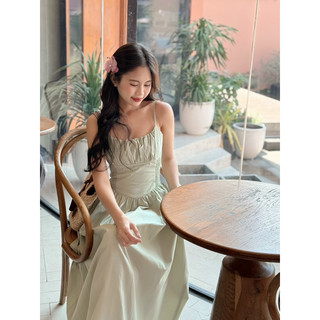 [RÁCH STORE] Đầm Maxi - 2 Dây - Bo Ngực - Nhún Eo 2 Bên