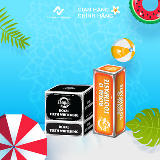 Bộ Đôi Chăm Sóc Răng Miệng Than tre hoạt tính Royal C Và Kem Đánh Răng Giúp Hơi Thở Thơm Mát Zenpali