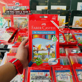 [DA ĐEN] Chì Màu Nước Faber Castell Parrot 24|36|48 Màu