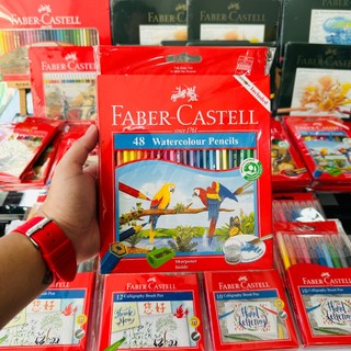 [DA ĐEN] Chì Màu Nước Faber Castell Parrot 24|36|48 Màu