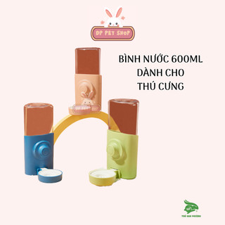 Bình nước gắn chuồng cao cấp 600ml cho thú cưng - Thỏ Đan Phượng
