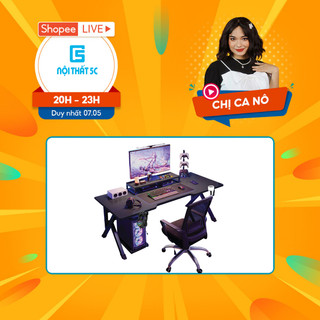  Bàn Làm Việc, Bàn Gaming Nội Thất 5C chữ K,U,Z mặt gỗ 1m2,1m thiết kế cá tính, chân sắt sơn tĩnh điện
