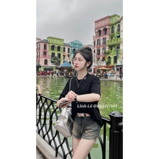 Áo Phông Tay Lỡ Thêu Chữ Đio Chất Cotton Xịn Xò Kiểu Dáng Basic Hottren
