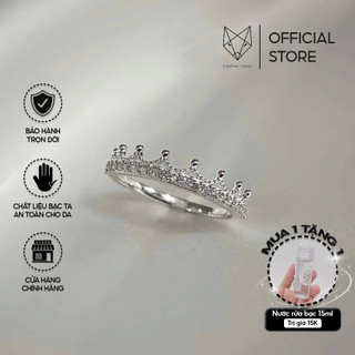 Nhẫn Bạc Ta Cao Cấp CaoBac Silver Vương Miện Phong Cách Sang Trọng Dành Tặng Riêng Cho Bạn Gái
