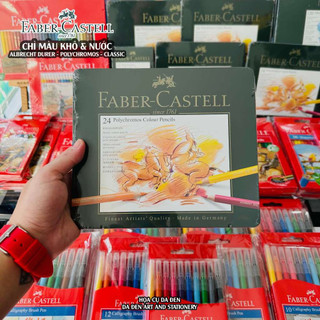 [DA ĐEN] Chì Màu PolyChromos Faber Castell 24 Màu