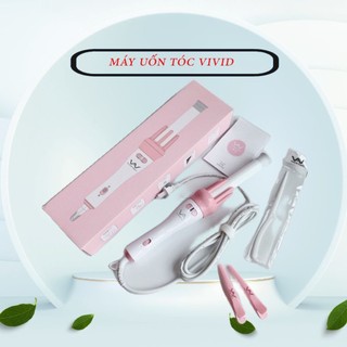 Máy uốn tóc xoăn xoay tự động 360 vivid & vogue, máy làm tóc tạo kiểu uốn xoăn tự động