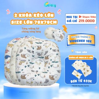 Gối Chống Trào Ngược Cho Bé Cao Cấp Thiết Kế 2 Khóa Kéo Thông Minh BAFABY 245