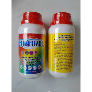 Fenbenzol 250 ml xổ trùng lông và nội ký sinh trùn trên ếch cá lươn