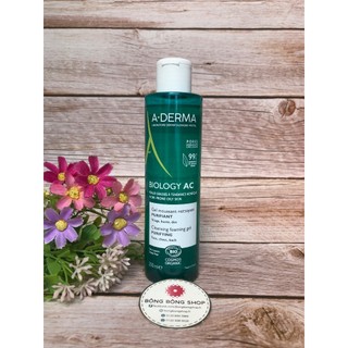 (Chuẩn Pháp-mẫu mới date 2026-200ml) Gel rửa mặt ADERMA Gel moussant Biology AC cho da mụn
