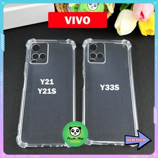 Ốp Vivo Y21 / Y21S / Y33S Bảo Vệ Cam, Chống Sốc, Trong Suốt, Silicon