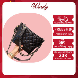 Túi Xách Nữ Đeo Vai Đeo Chéo Hobo Ngọc Trinh Vân Ô Trám Cao Cấp Wd666