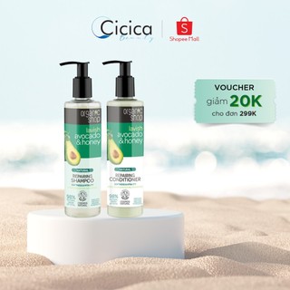 Combo dầu gội kèm dầu xả ORGANIC SHOP dưỡng tóc 280ml