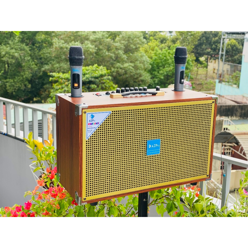 Loa karaoke AZPRO AZ-SG10 + 2 Bass 20cm + 2 micro