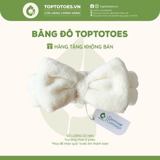 Băng đô nơ rửa mặt bằng vải nhung Toptotoesvn
