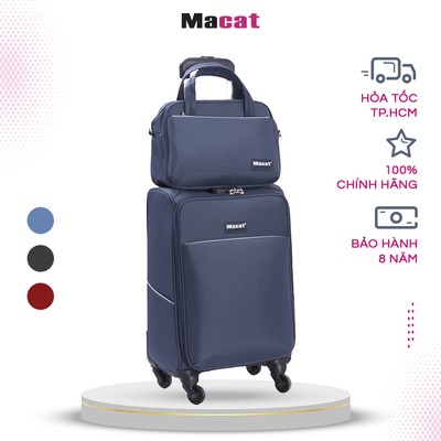 Vali kéo Du Lịch Macat MA7 - 20inch gọn nhẹ, vali du lịch xách tay túi nhỏ tặng kèm