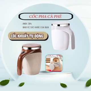 Cốc pha cà phê khuấy tự động dùng pin siêu tiện cốc giữ nhiệt inox 304 Ly pha cà phê tự động