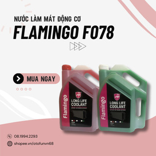 Nước làm mát động cơ ô tô, xe hơi chuyên dụng màu Xanh/Đỏ Flamingo F078 Long Life Coolant dung tích 5 lít