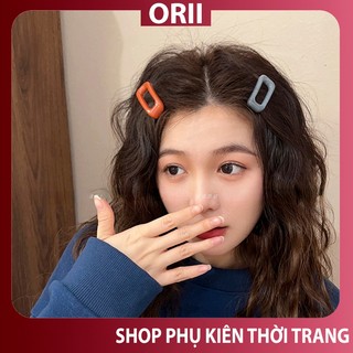 Kẹp mái dễ thương ,kẹp mái hình chử nhật nhiều màu sắc ,kẹp bấm mái ,kẹp tóc 1k giá rẻ cho nữ,mã hng