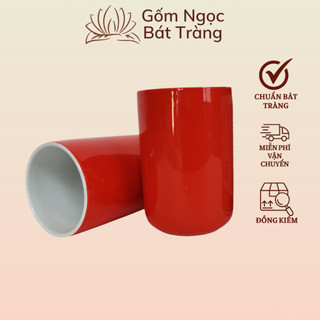 Cốc lọc trà, cốc uống nước gốm sứ bát tràng, cốc sứ, cốc uống nước