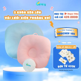 Gối Chống Trào Ngược Vải Lưới Siêu Thoáng Khí Cho Bé Thiết Kế 2 Khóa Kéo Thông Minh BAFABY 245