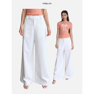 Quần ống suông nữ chất kaki thiết kế túi sườn cơ bản MIEU - LM16