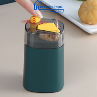 Hũ Đựng Tăm Xỉa Răng Thông Minh Tự Động Lấy Tăm