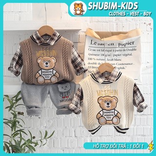 [Ảnh thật] Set bộ  bé trai - size 8-18kg - Shubikids