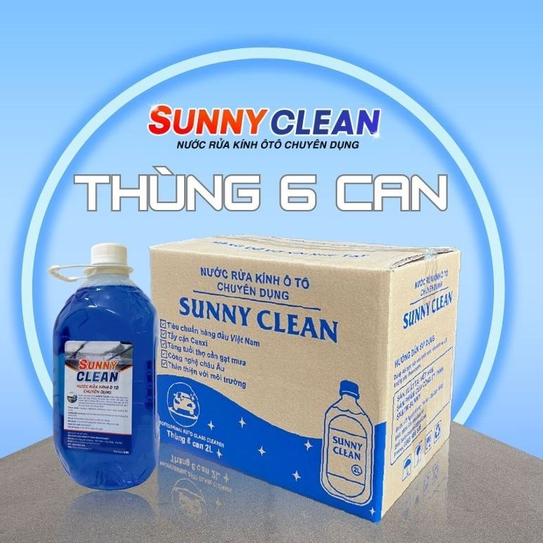 Nước rửa kính oto chính hãng SUNNY CLEAN, nước rửa kính ô tô chuyên dụng tẩy sạch kính xe