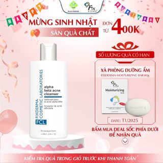 Sữa Rửa Mặt FIXDERMA Alpha Beta Acne Cleanser Làm Sạch, Giảm Mụn Cho Da Dầu Mụn 200ml - Hùng Lợi