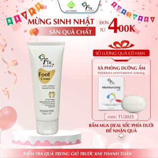 Kem Nứt Gót Chân FIXDERMA Foot Cream Giúp Mềm Mịn Và Loại Bỏ Nứt Nẻ, Chai Sần Da 60g - Hùng Lợi