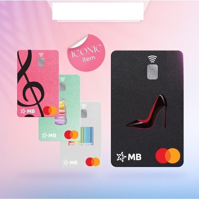 Dịch vụ phát hành thẻ MB Hi Visa Collection - Phiên bản Hi Slay-dy Mastercard ( Iconic Item )