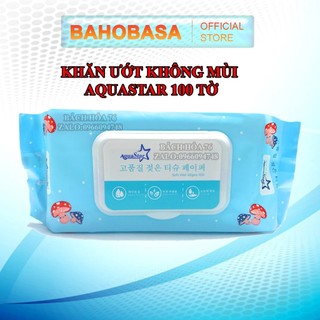 Khăn Ướt Organic Trẻ Em StayDry Aquastar 100 Tờ Không Mùi Hương - An Toàn 100% Tuyệt Đối Cho Trẻ