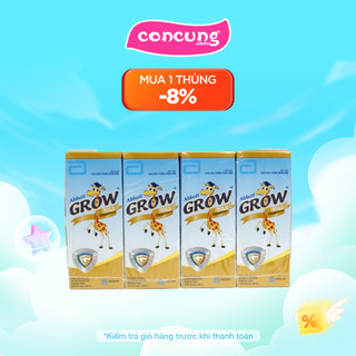 Thực phẩm bổ sung sữa tiệt trùng Abbott Grow Gold hương vani 180ml (Lốc 4 hộp)