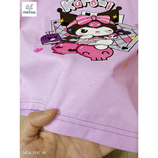 Bộ thun tím Kuromi siêu co giãn