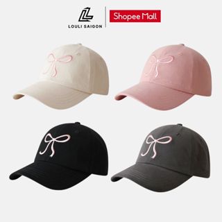Mũ lưỡi trai LOULI SAIGON thêu Nơ form mềm chất vải kaki dành cho nam và nữ M61