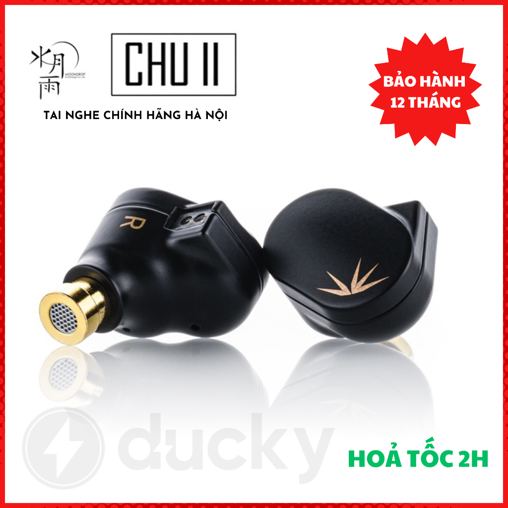 Tai nghe có dây Moondrop Chu 2 chính hãng, nghe tạp âm thanh chất lượng cao BH12T